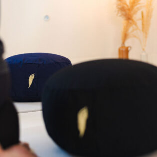 Meditatiekussen blauw