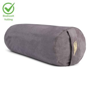 Yoga Bolster Suede Warm Grey