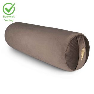 Yoga Bolster Velvet Dark Grey